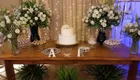 Decoração da mesa do evento