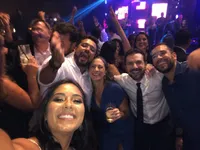 Comemoração na pista de dança